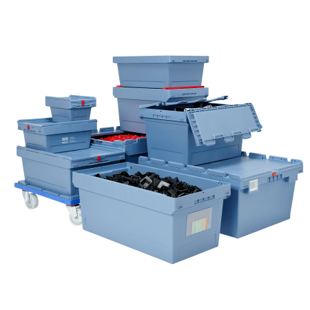 Stapel- en nestbare bak